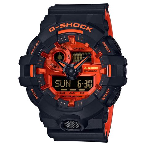 casio g-shock black-orange watch replica|black g shock watch sale.